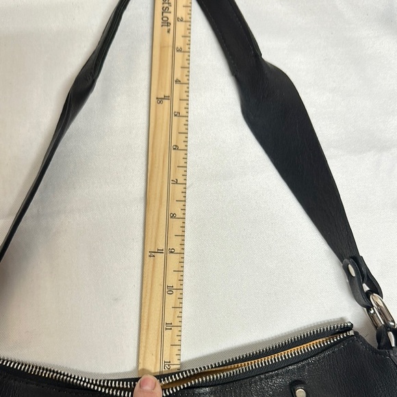 SAS Black and White Shoulder Bag with Zebra Print Leather/ calfskin - Picture 12 of 16